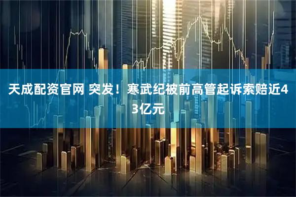 天成配资官网 突发！寒武纪被前高管起诉索赔近43亿元