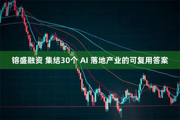 镕盛融资 集结30个 AI 落地产业的可复用答案